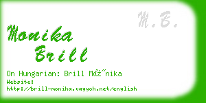 monika brill business card